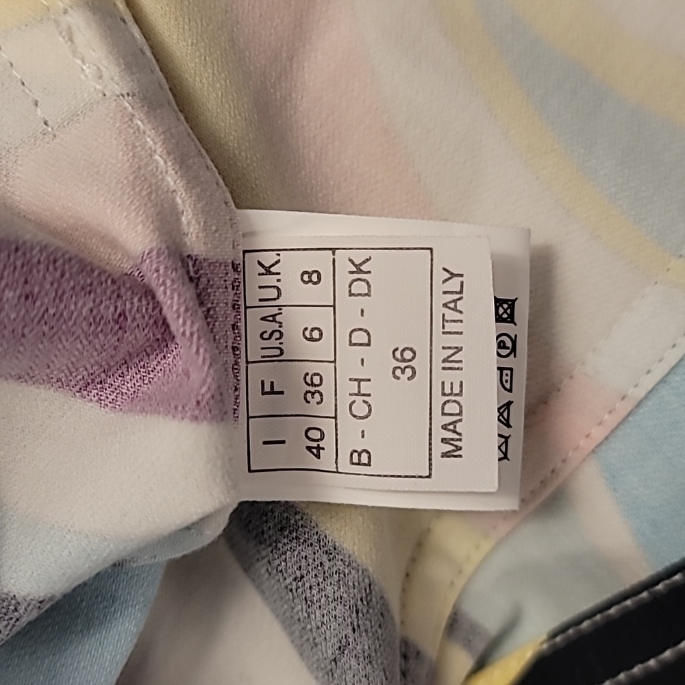 Vintage Emilio Pucci Printed Cotton Jacket Women's 6 - Picture 4 of 10